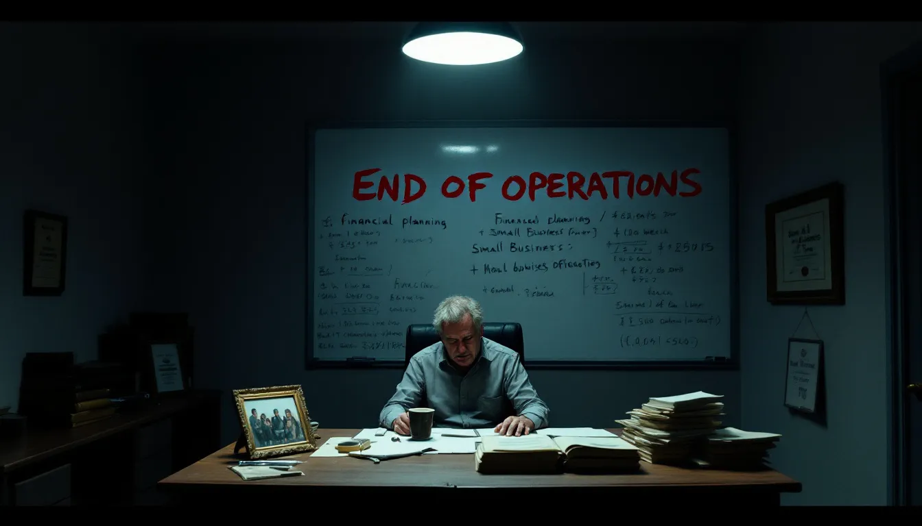 A strategic plan for a business wind down strategy.