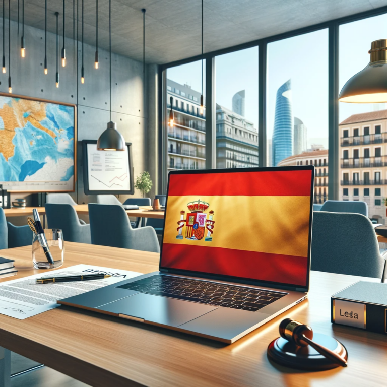 A professional setting up a business in Spain