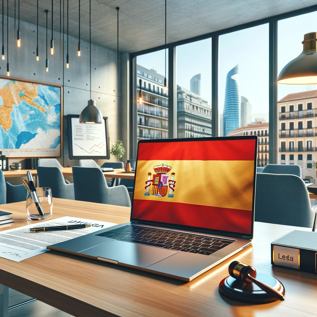 A professional setting up a business in Spain